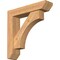 Ekena Millwork Westlake Slat Smooth Bracket w/ Offset Brace, Western Red Cedar, 5 1/2"W x 24"D x 24"H BKT0604X24X24WTL06SWR - alternate 1